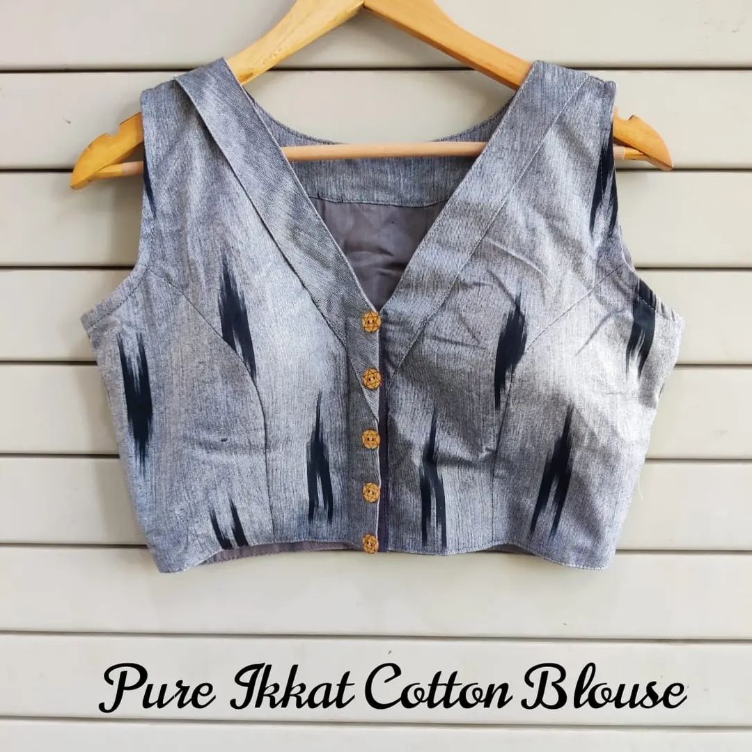 pure ikkat sleeveless