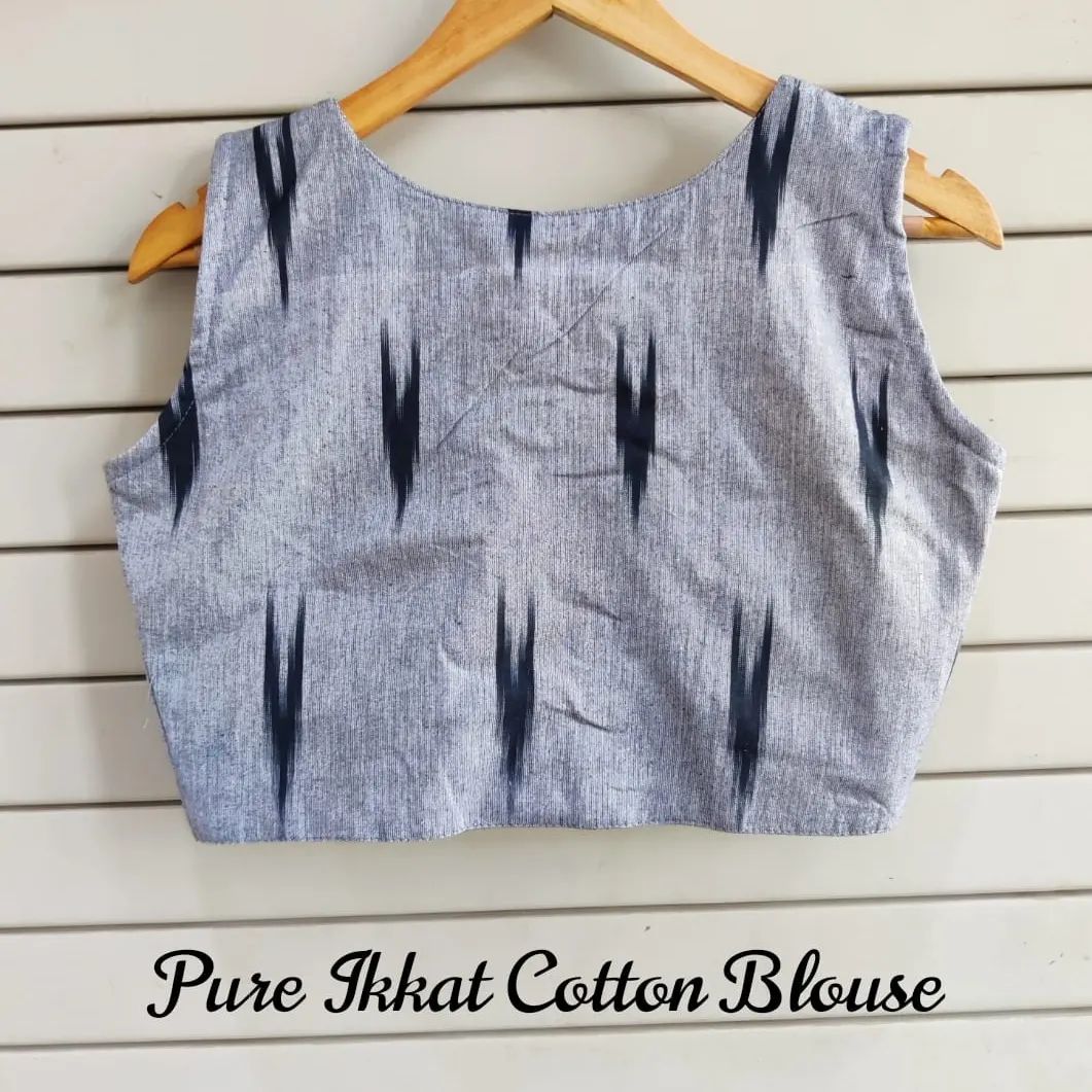 pure ikkat sleeveless